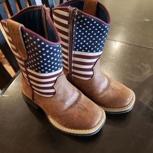 Twister Red, White, and Blue Toddler Boots size 7.5